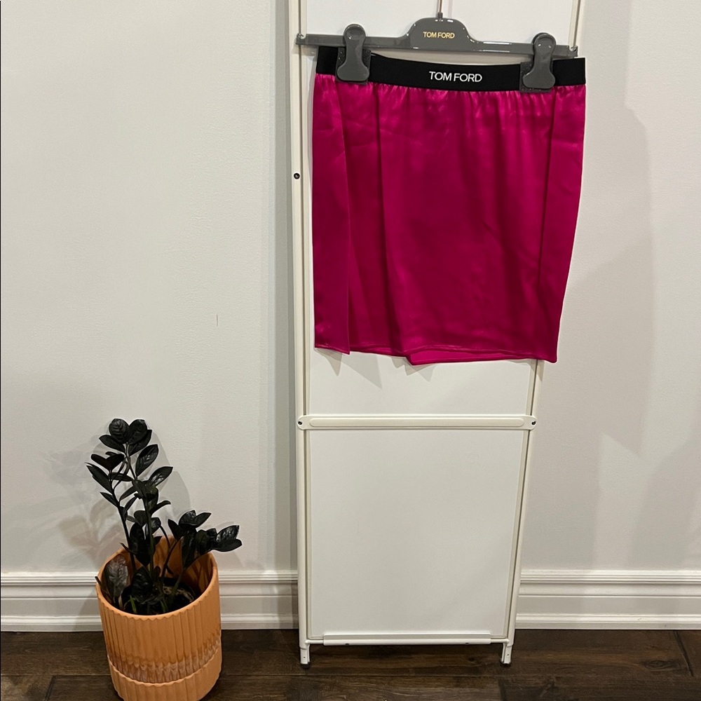 Tom Ford Pink Silk Mini Skirt